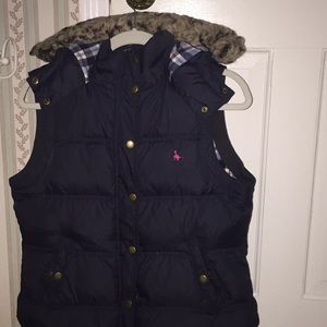 Jack Wills size 10 navy hooded vest